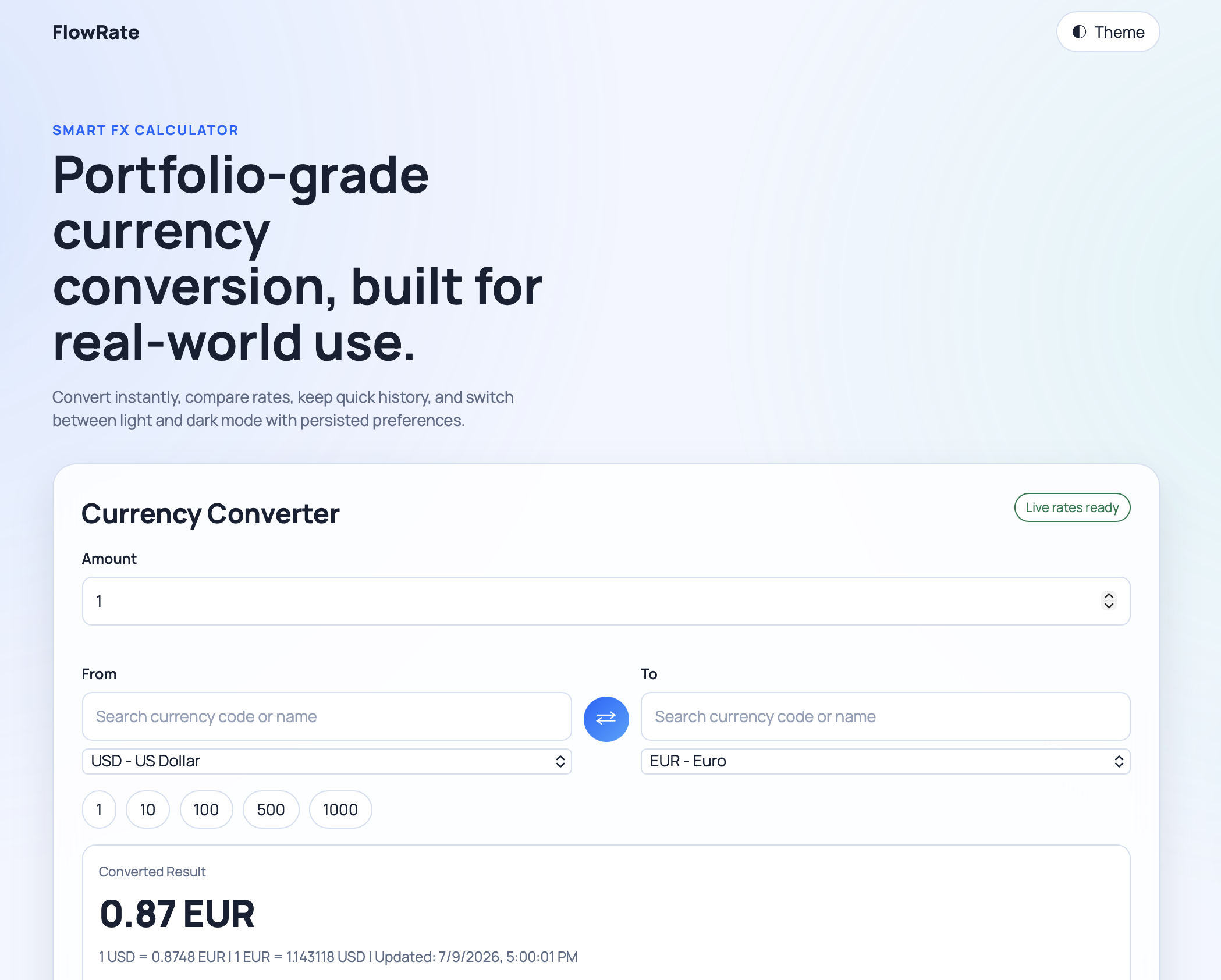 Currency Converter preview